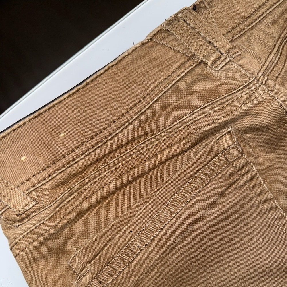 Democracy Brown Skinny Jeans with Branded Button - Picture 5 of 7